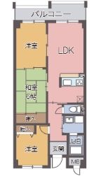 プリムベール向丘の間取り画像