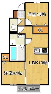 メゾンプランタニエール キャトルの間取り画像