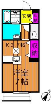 エルメゾン寿町の間取り画像