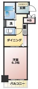 エステムコート新大阪の間取り画像