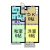 コーポαの間取り画像