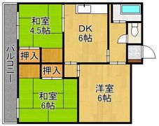 サングリーン中本町の間取り画像