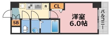 gm難波ウエストD.C.の間取り画像