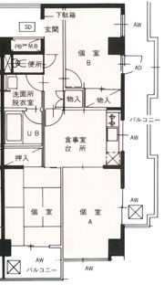シャンブールの間取り画像
