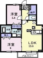 アンソレイユの間取り画像