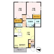 アメニティーハウス Ⅱの間取り画像