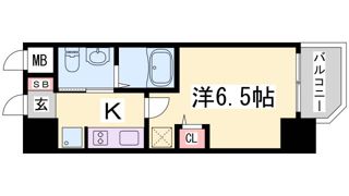 エステムコート三宮EASTⅢラヴィッサの間取り画像