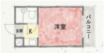 アインス蒲生の間取り画像