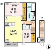 D-ROOM富沢西2丁目の間取り画像