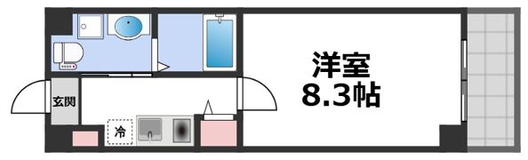 HRフロントリーガル平野の間取り画像
