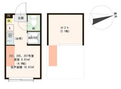 ハーモニーテラス新小岩Ⅲの間取り画像