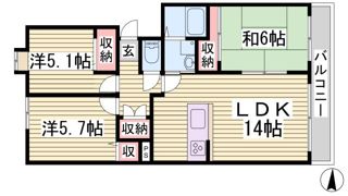 メービウス妙法寺の間取り画像