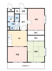 オンセイマンションの間取り画像