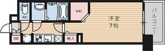 パルティール植田の間取り画像