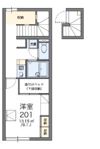 レオパレスマ メゾンの間取り画像
