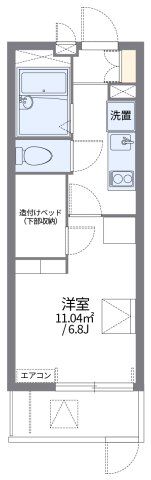 レオパレスI S 北千里の間取り画像