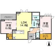 ラフォーレの間取り画像