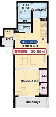 B．B．SOW 2ndの間取り画像