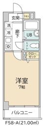 クオーレプロバンス南行徳Ⅱ(F-058)の間取り画像