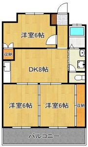 メゾン十字道の間取り画像