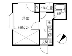 CASITA旭町Ⅱの間取り画像