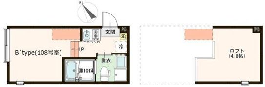 ハーモニーテラス東伊興Ⅲの間取り画像