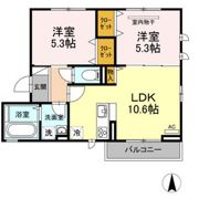 マイプレイス東照宮 Aの間取り画像
