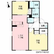プレジール B棟の間取り画像