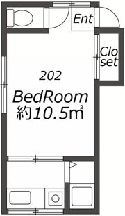 AP1498 清和荘の間取り画像