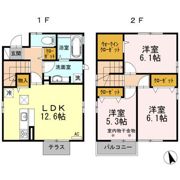 ブランシェ青木島Bの間取り画像