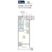 プランドール新北野の間取り画像