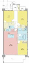 キャッスルニューコート茶屋ヶ坂の間取り画像