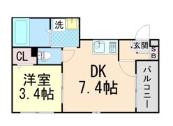 ハーモニーテラス千成町の間取り画像