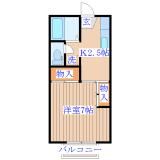 コーポファミリーの間取り画像