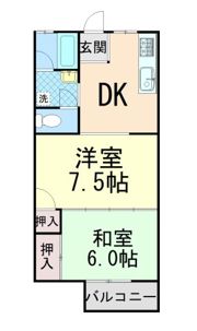 コーポ路の間取り画像
