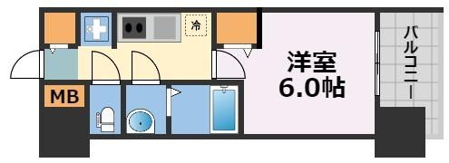 プレサンスドームシティの間取り画像