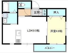 フェンネル長田の間取り画像