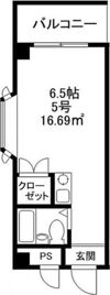 明和ハイツ南江口の間取り画像