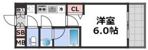 gm難波ウエストD.C.の間取り画像