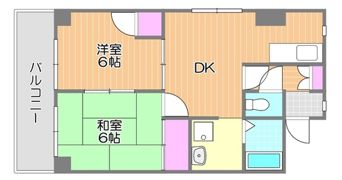 岡山二の丸ビルの間取り画像
