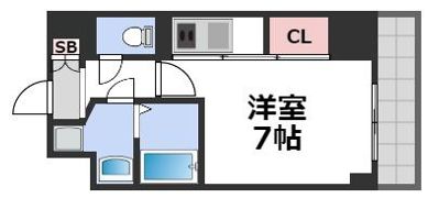 S-RESIDENCE難波Vialeの間取り画像