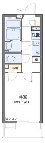クレイノタウンコート 松江の間取り画像