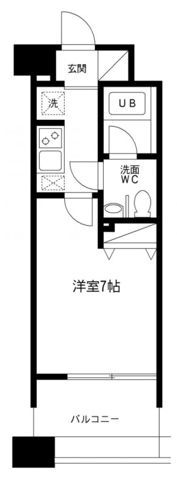 レジディア島津山の間取り画像