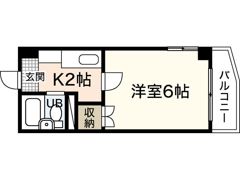 シャトー三滝の間取り画像