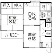 西沢ハイツの間取り画像