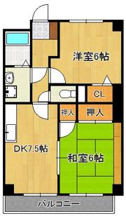 コーポレーション丸美の間取り画像