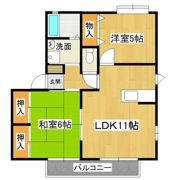 ブライトガーデン南D棟の間取り画像