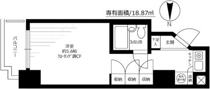 メインステージ王子駅前の間取り画像