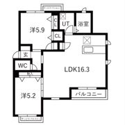 シャーメゾンしぶたにの間取り画像