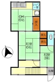宮原アパートの間取り画像